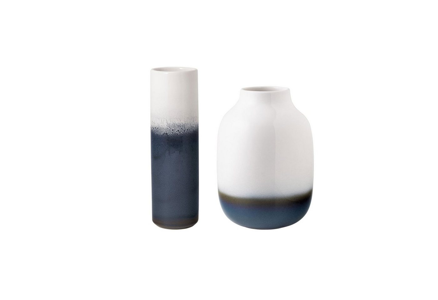 like. by Villeroy & Boch Dekovase Lave Home Vasen 22 cm + 25 cm 2er Set (2x Vase, 2 St) von like. by Villeroy & Boch