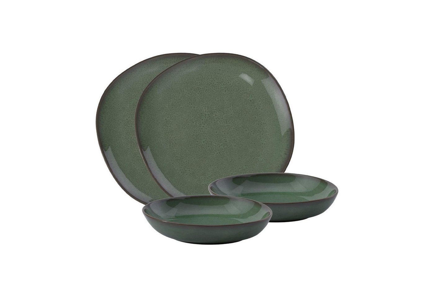 like. by Villeroy & Boch Kombiservice Lave Tafel-Set 4er Set (4-tlg), Steingut von like. by Villeroy & Boch