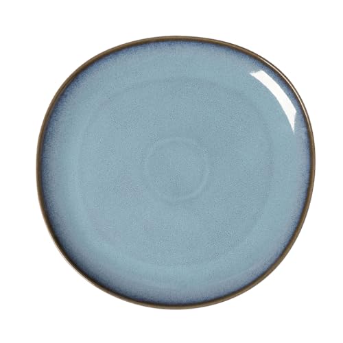 like. by Villeroy & Boch – Lave Glacé Servierplatte 32X31,5X3 Cm, Servierplatte Türkis, Steingut, Mikrowellensicher Und Spülmaschinenfest von Villeroy & Boch