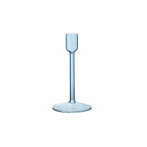 like. by Villeroy & Boch - Like Home Kerzenständer in blau, 8x8x15 cm, Borosilikat-Glas von like. by Villeroy & Boch