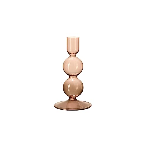 like. by Villeroy & Boch - Like Home Kerzenständer in braun, 8x8x16 cm, Borosilikat-Glas von Villeroy & Boch