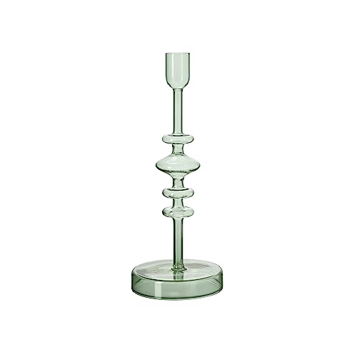 like. by Villeroy & Boch - Like Home Kerzenständer in grün, 9x9x24 cm, Borosilikat-Glas von Villeroy & Boch