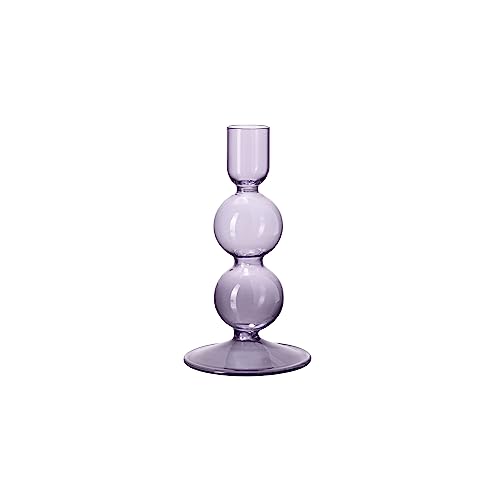 like. by Villeroy & Boch - Like Home Kerzenständer in lila, 8x8x16 cm, Borosilikat-Glas von Villeroy & Boch