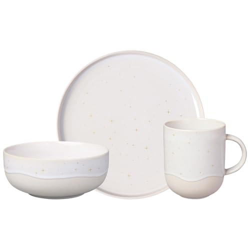like. by Villeroy & Boch Winter Glow Frühstücks-Set 3-teilig | Henkelbecher (360 ml), Frühstücksteller (21 cm) und Müslischale (15 cm) für 1 Person | Weihnachtliches Geschirr-Set | Premium Porzellan von like. by Villeroy & Boch