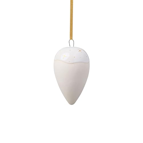 like. by Villeroy & Boch – Winter Glow Ornament Tropfen, Weihnachtsdeko Aus Premium Porzellan, Baumschmuck Mit Sternen, Dekoration Für Weihnachten, Moderne Dekoration Im Winter, Pottery-Stil von Villeroy & Boch