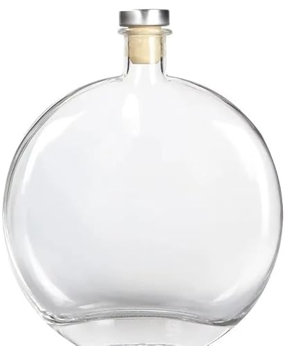 0,5L Flasche mit Verschlüss- Glasfass |Likörflasche |Essig-Ölflasche | Schnapsflasche |Karaffe |Leere Glasflasche Zum Befüllen| Weinballon | Glasballon| Wasserflasche |Weinflasche|Whisky Flasche von lilawelt24
