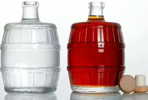 2x 500ml Flasche mit Verschlüss- Glasfass |Likörflasche |Essig-Ölflasche | Schnapsflasche |Karaffe | Leere Glasflasche Zum Befüllen| Weinballon | Glasballon| Wasserflasche |Weinflasche| Fass 2x 500ml Flasche mit Verschlüss- Glasfass |Likörflasche |Essig-Ölflasche | Schnapsflasche |Karaffe | Leere Glasflasche Zum Befüllen| Weinballon | Glasballon| Wasserflasche |Weinflasche| Fass von lilawelt24