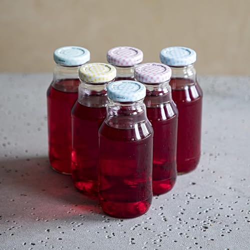 6x 330 ml Glasflasche mit Schraubverschluss| Leere Glasflasche Zum Befüllen | FLASCHE| Likörflaschen |Essig-Öl Flaschen | Schnapsflaschen |Karaffe |Wasserflasche |Milchflasche von lilawelt24