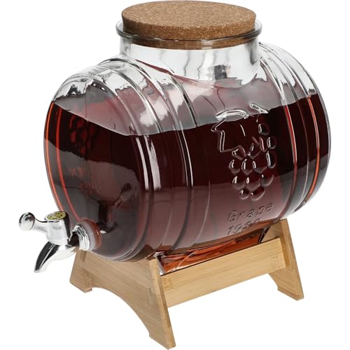 Glasbehälter 5 L mit Zapfhahn – lilawelt24 Glasfass mit Ausgießer – Getränkespender für Saft Wasser Likör Ansatz – Glaskanister mit Hahn Glasbehälter 5 L mit Zapfhahn – lilawelt24 Glasfass mit Ausgießer – Getränkespender für Saft Wasser Likör Ansatz – Glaskanister mit Hahn von lilawelt24