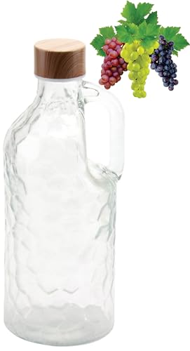 Leere Glasflasche Zum Befüllen 1L| Likörflaschen |Essig-Öl Flaschen | Schnapsflaschen |Karaffe |Wasserflasche|Milchflasche von lilawelt24