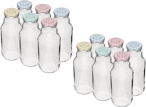 lilawelt24 12x Flasche für Saft 330 ml mit Schraubverschluss Ø 43 – 6 St., Leere Glasflaschen flasche zum befüllen Saftflaschen lilawelt24 12x Flasche für Saft 330 ml mit Schraubverschluss Ø 43 – 6 St., Leere Glasflaschen flasche zum befüllen Saftflaschen von lilawelt24