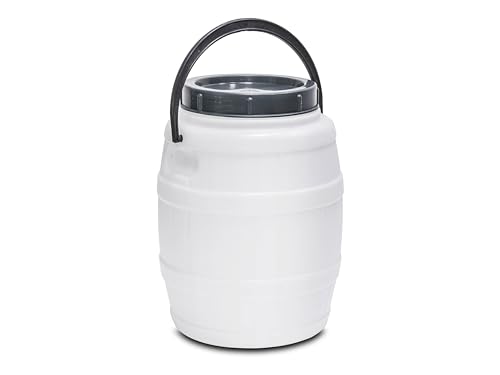 Plastikfass 12 L mit Griff Fass aus HDPE-Kunststoff, Deckelfass, Spundfass, Kunststofffass, Universalfass, Wasserfass, Weithalsfass Lebensmittelfass Plastikfass 12 L mit Griff Fass aus HDPE-Kunststoff, Deckelfass, Spundfass, Kunststofffass, Universalfass, Wasserfass, Weithalsfass Lebensmittelfass von lilawelt24