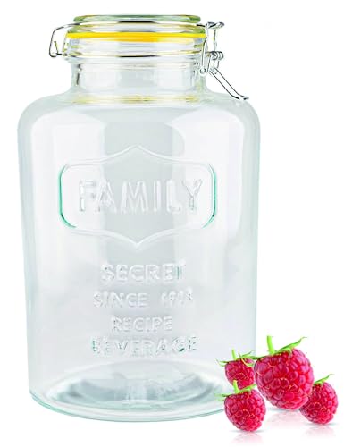 lilawelt24 Vorratsgläser Gurkenglas, Einmachglas, Einmachgläser, Glasballon, Vorratsglas, Einweckgläser konservierung Konservengläser (4L) von lilawelt24