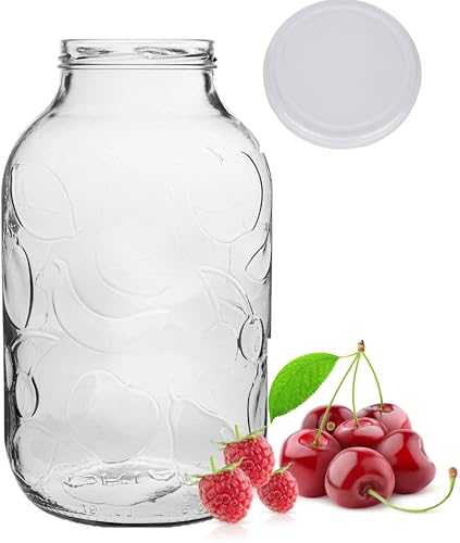 lilawelt24 XXL Vorratsgläser 5L Gurkenglas, Einmachglas, Einmachgläser, Glasballon, Vorratsglas, Einweckgläser konservierung Konservengläser von lilawelt24