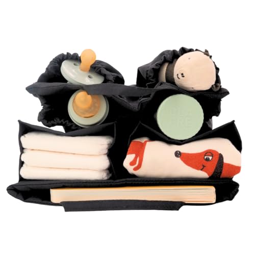 lilibell Wickeltasche für Eltern mit Fächern, Innentasche Handtaschen organizer, Taschenorganizer für Newborn Baby Essentials, Waschbar und Flexibel, Ideal für Reisen & Rucksack, schwarz lilibell Wickeltasche für Eltern mit Fächern, Innentasche Handtaschen organizer, Taschenorganizer für Newborn Baby Essentials, Waschbar und Flexibel, Ideal für Reisen & Rucksack, schwarz von lilibell