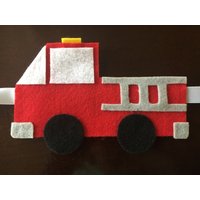 Feuerwehr Lkw Raffhalter 2Er Set Feuerwehr Lkw Raffhalter 2Er Set von lilibugcreations