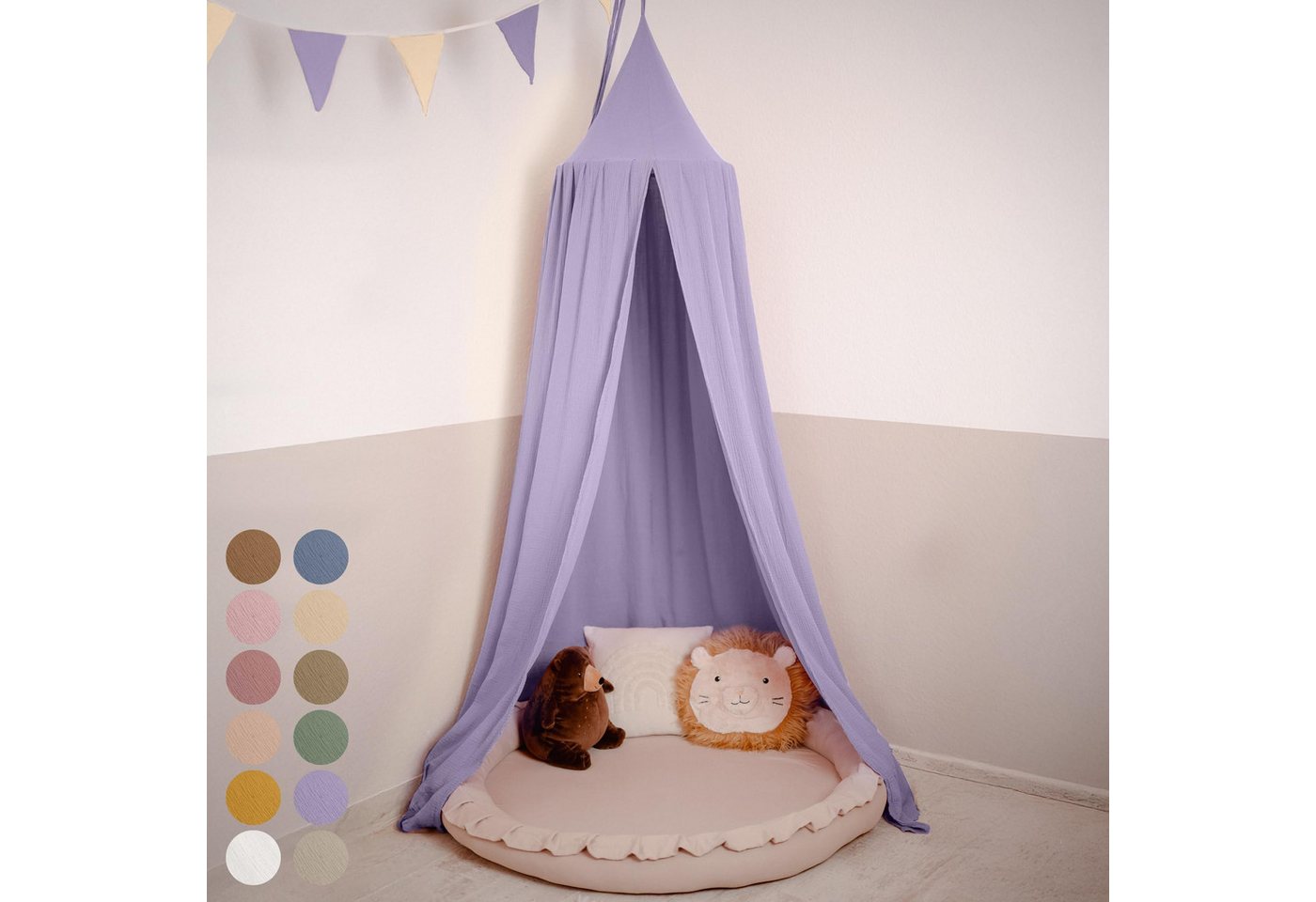 lilimaus Betthimmel Hochwertiger Baldachin Betthimmel für Baby- und Kinderbetten, Hochwertiger Betthimmel für Babybett, Kinderbett oder Kuschelecke lilimaus Betthimmel Hochwertiger Baldachin Betthimmel für Baby- und Kinderbetten, Hochwertiger Betthimmel für Babybett, Kinderbett oder Kuschelecke von lilimaus