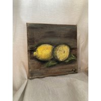 Zitronen No. 2 Zitrone Stillleben Ölgemälde Unikat Original Zitronen No. 2 Zitrone Stillleben Ölgemälde Unikat Original von lillisarchives