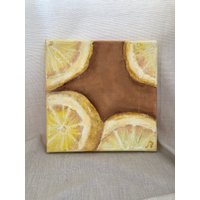 Zitronen No. 3 Zitrone Stillleben Ölgemälde Unikat Original Zitronen No. 3 Zitrone Stillleben Ölgemälde Unikat Original von lillisarchives