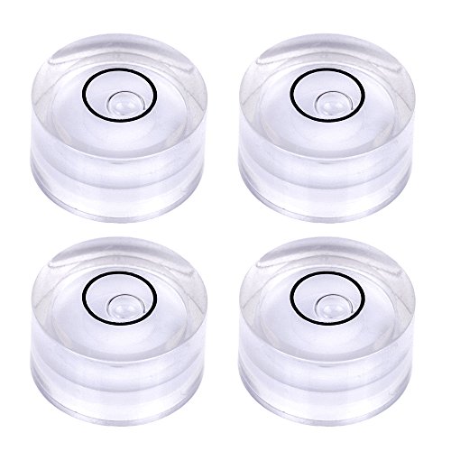 4er Set Dosenlibelle, Durchmesser 19mm, Höhe 10mm, Acrylglas, weiß von lillybox