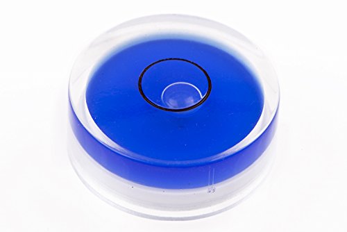 Dosenlibelle, Wasserwaage in blau mit 25mm Ø und 10mm Höhe aus stabilem Kunststoff von lillybox