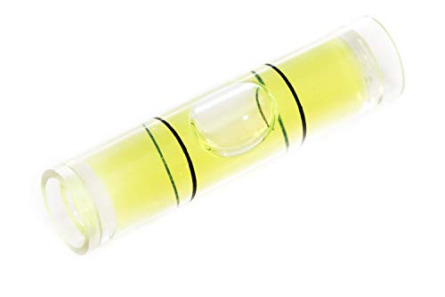 Kleine Libelle, Wasserwaage in gelb, rund, 35mm Länge, 8mm Durchmesser für Industrie, Technik, Hobby oder Camping von lillybox