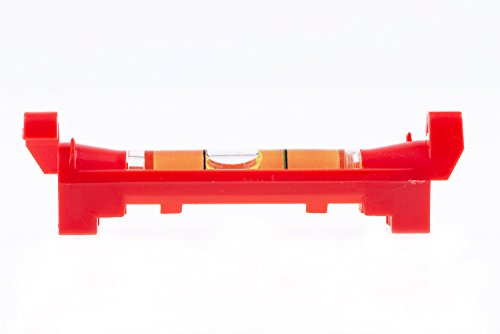 Schnurlibelle, Wasserwaage neon orange, 74mm Breite, Libelle 40mm aus Kunststoff für bis zu 3mm dicke Schnüre von lillybox