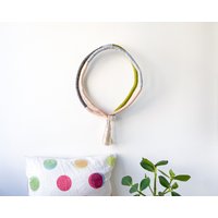 Großes Gewickeltes Seil Kunstdekor, Dekorativer Makramee-Seil Wandbehang, Moderne Faser-Wandskulptur Für Wohndekor von liloufiberart