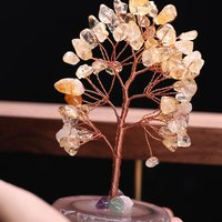 10 Stile Multi Edelstein Baum, Wire Wrapped Crystal , Seven Chakra Tree/Heilung Wunschbaum Auf Achat Natur Chips Stein Schmuck von lilyinstone