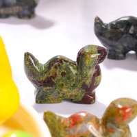 Mini-Kristall-Dinosaurier-Figur, Wohnkultur, Heil-Chakra-Kristall-Dekor, Handgemachter Geschnitzter Edelstein-Dinosaurier, Für Sie Geschenk-Dekor von lilyinstone