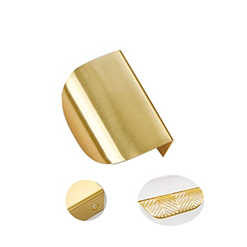 1 Stück Versteckter Griff Gold Modernes Schrankgriffe Schubladengriff Griffe Möbelgriff Unsichtbar Verdeckter Griff für unsichtbare Schublade (F) von limiao123