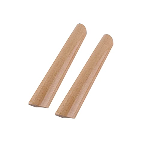 2 Stück Schrankgriffe Holz Möbelgriff Buche Türgriffe Schrank Schubladengriff Bogengriff für Küchengriffe von Schubladen, Möbeln, Schränken, mit Schrauben (hole distance 192mm/7.5in) von limiao123