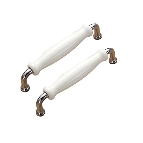 limiao123 2 Stücke Schrankgriffe Möbelgriff Bogengriffe Schubladegriff Möbelgriffe Türknöpfe Zinklegierung Möbelknopf Vintage Keramik Porzellan Türgriff (hole distance 128mm/5in,C) von limiao123