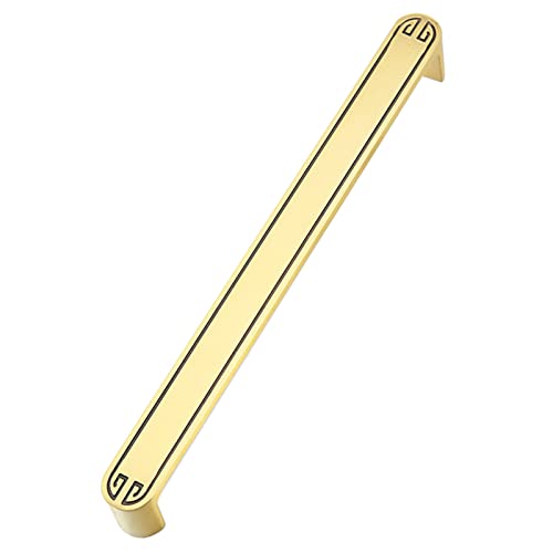 limiao123 Möbelgriffe,stilvolle goldene Kupfergriffe Schrank Türgriff Küchengriff Antik Schubladengriffe für Küchenschranktüren Schlafzimmerkommode 1Pcs(Size:192mm(7.5in)) von limiao123