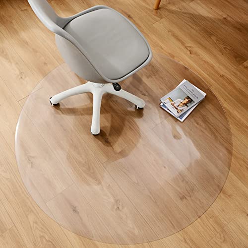 limiao123 Transparente FußMatten,BüRostuhlmatte FüR HartböDen 1.5 Mm Dick rutschfeste BüRostuhl Matte Bodenmatte FüR Das Home Office Studie Schutzmatte (55cm/2.1in) von limiao123