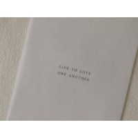 Live To Love One Another/Kunst Zitat Hochzeitsdruck Illustrierter Kunstdruck von linenandpoppi