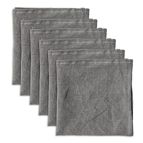 Linendo Leinenservietten, 100% reines Leinen, Grau, 38 x 38 cm, 6 Stück, europäischer Flachs, Servietten aus Leinen, Waschbar Wiederverwendbar Stoffservietten Linendo Leinenservietten, 100% reines Leinen, Grau, 38 x 38 cm, 6 Stück, europäischer Flachs, Servietten aus Leinen, Waschbar Wiederverwendbar Stoffservietten von linendo