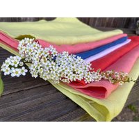 7Er Set Leinen Küchenhandtücher | Verschiedene Farben von linenquality