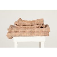 4Er Handtuch Set | Aus 2 Hand - Und Badetüchern | Verschiedene Farben Waffel Leinen Baumwolle Handtücher Naturhandtücher Natürliches Leinentuch von linogija