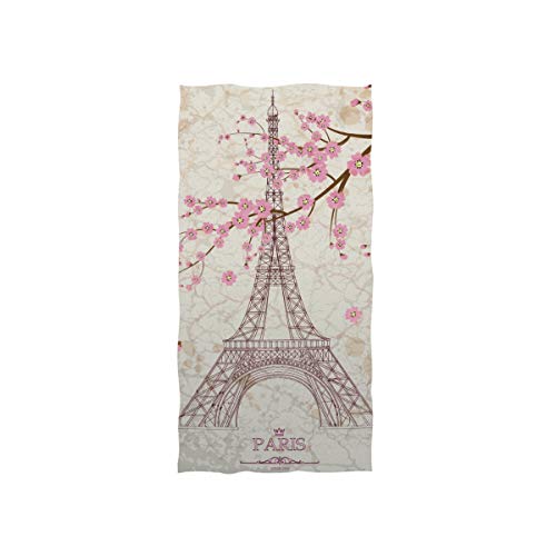 linomo Handtuch Frankreich Paris Französisch Eiffelturm Handtuch Baumwolle Gesicht Towel Dish Geschirrtuch für Kinder Mädchen Jungen von linomo