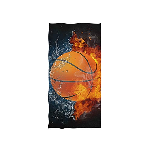 linomo Handtuch Galaxis Basketball Sport Ball Handtuch Baumwolle Gesicht Towel Dish Geschirrtuch für Kinder Mädchen Jungen von linomo
