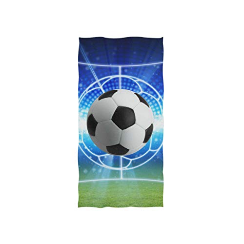 linomo Handtuch Galaxis Fußball Sport Ball Handtuch Baumwolle Gesicht Towel Dish Geschirrtuch für Kinder Mädchen Jungen von linomo