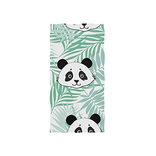 linomo Handtuch Süß Panda Gesicht Handtuch Baumwolle Gesicht Towel Dish Geschirrtuch für Kinder Mädchen Jungen von linomo