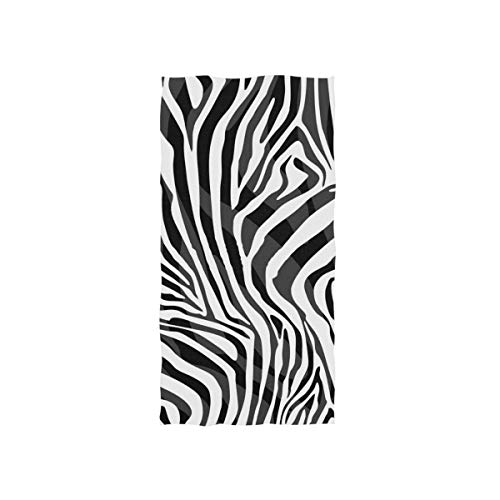 linomo Handtuch Tier Zebra Druck Handtuch Baumwolle Gesicht Towel Dish Geschirrtuch für Kinder Mädchen Jungen von linomo