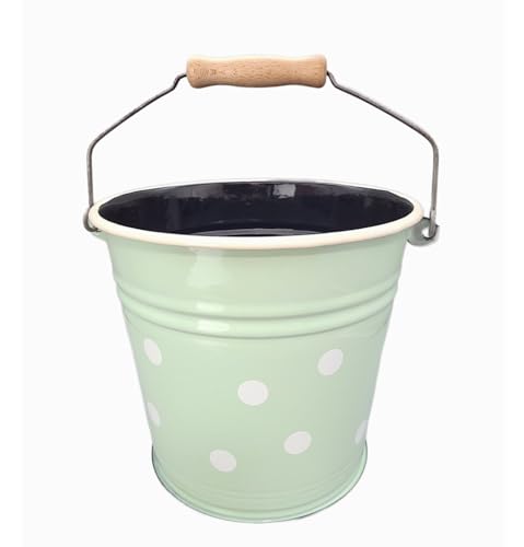 Emaille Eimer, Nostalgie Emailleimer, Kücheneimer Mint mit Tupfen 6 Liter Emaille Eimer, Nostalgie Emailleimer, Kücheneimer Mint mit Tupfen 6 Liter von linoows