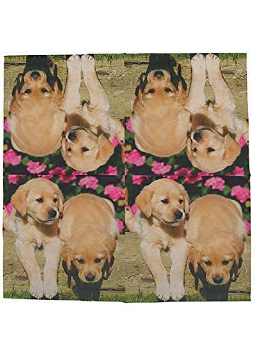 Servietten Welpen, Hunde Babys 20 Stück aus Tissue-Papier 33x33 cm von linoows