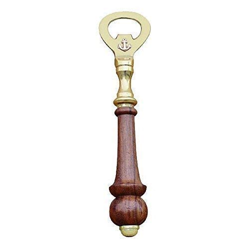 linoows Flaschenöffner, Kapselheber im Maritim Stil aus Messing mit Edelholz Griff linoows Flaschenöffner, Kapselheber im Maritim Stil aus Messing mit Edelholz Griff von linoows