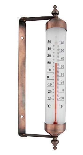 linoows G2855: Fenster Thermometer in Retroform, Antikes Außenthermometer, Kupfer linoows G2855: Fenster Thermometer in Retroform, Antikes Außenthermometer, Kupfer von linoows