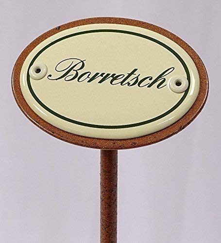 linoows Kräuterschild Kräuterstecker Emaille, Borretsch, Erdspieß 25 cm linoows Kräuterschild Kräuterstecker Emaille, Borretsch, Erdspieß 25 cm von linoows