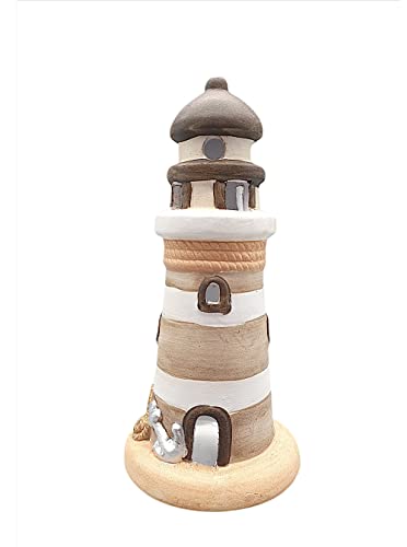 Leuchtturm Teelicht, Teelichthalter als historischer Leuchtturm aus Keramik von linoows
